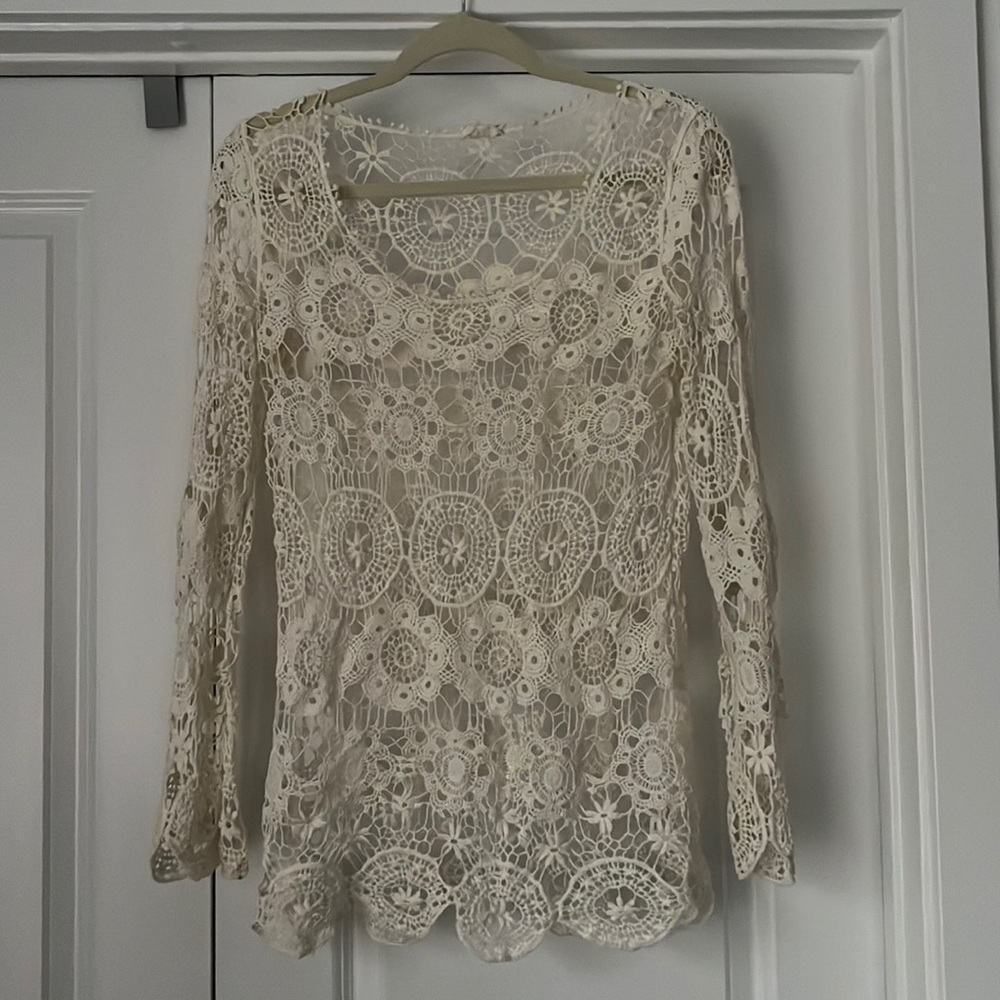 Boho swim coverup